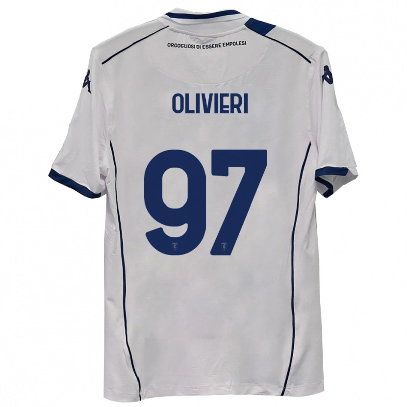 Danxen Mænd Alessandro Olivieri #97 Mørkeblå Udebane Spillertrøjer 2025/26 Trøje T-Shirt