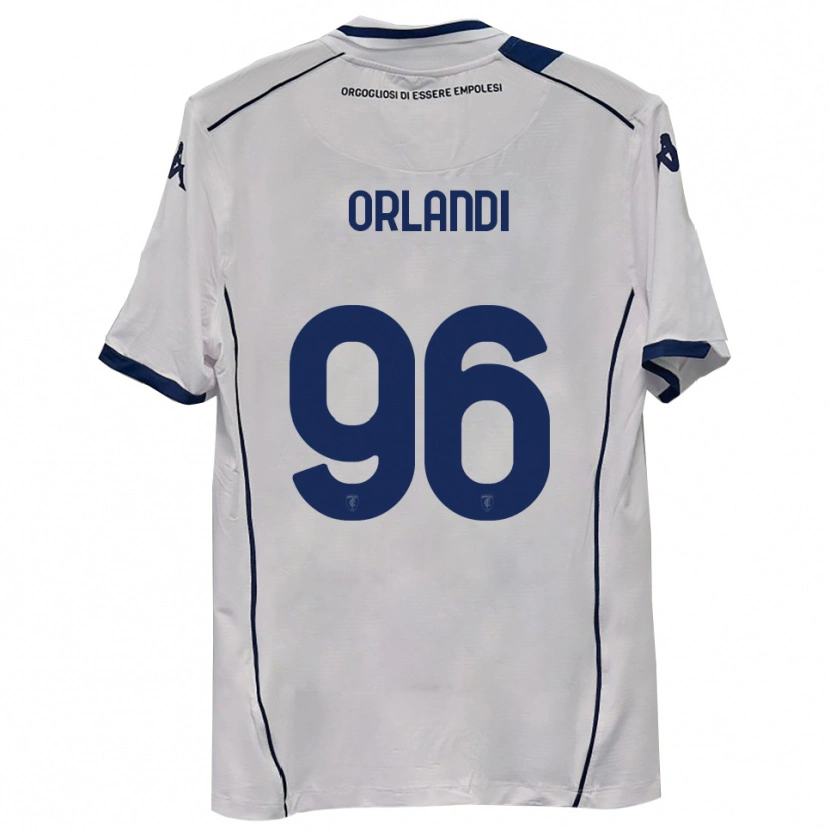 Danxen Mænd Andrea Orlandi #96 Mørkeblå Udebane Spillertrøjer 2025/26 Trøje T-Shirt