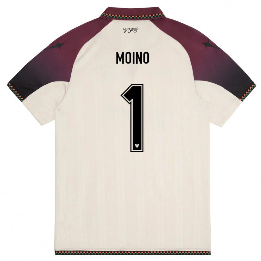 Danxen Mænd Thomas Moino #1 Creme Bourgogne Udebane Spillertrøjer 2025/26 Trøje T-Shirt