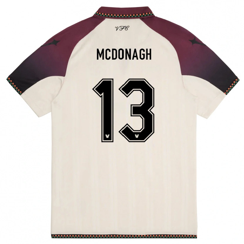 Danxen Mænd Oisin Mcdonagh #13 Creme Bourgogne Udebane Spillertrøjer 2025/26 Trøje T-Shirt