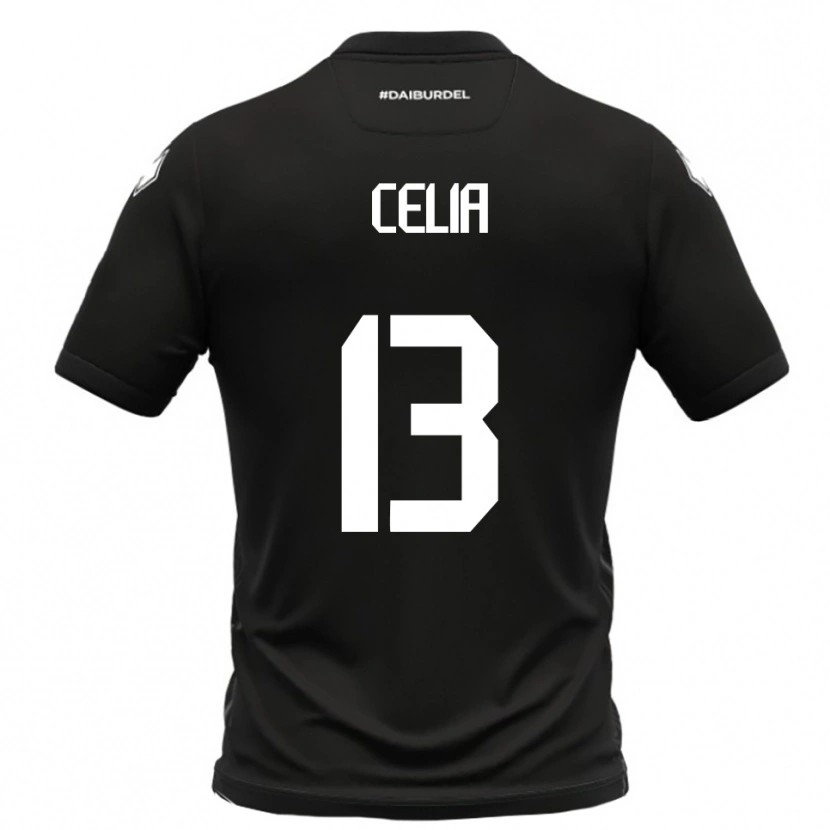 Danxen Mænd Raffaele Celia #13 Sort Hvid Udebane Spillertrøjer 2025/26 Trøje T-Shirt