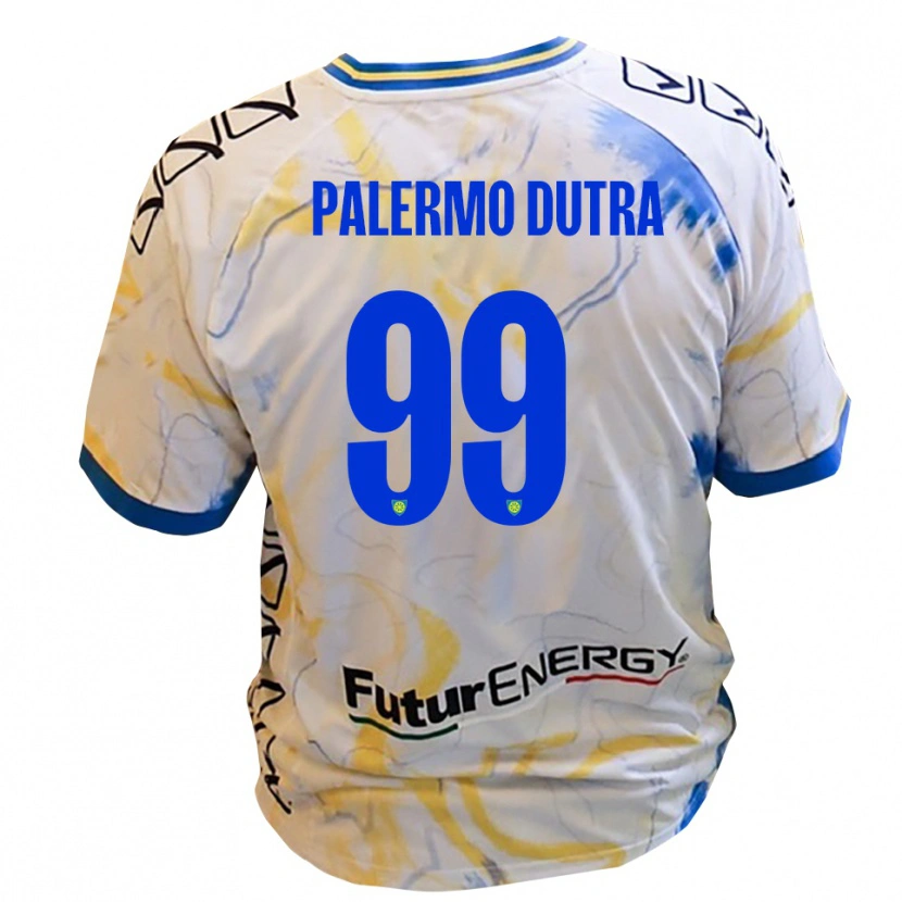 Danxen Mænd Ryduan Palermo Dutra #99 Hvid Gul Blå Udebane Spillertrøjer 2025/26 Trøje T-Shirt