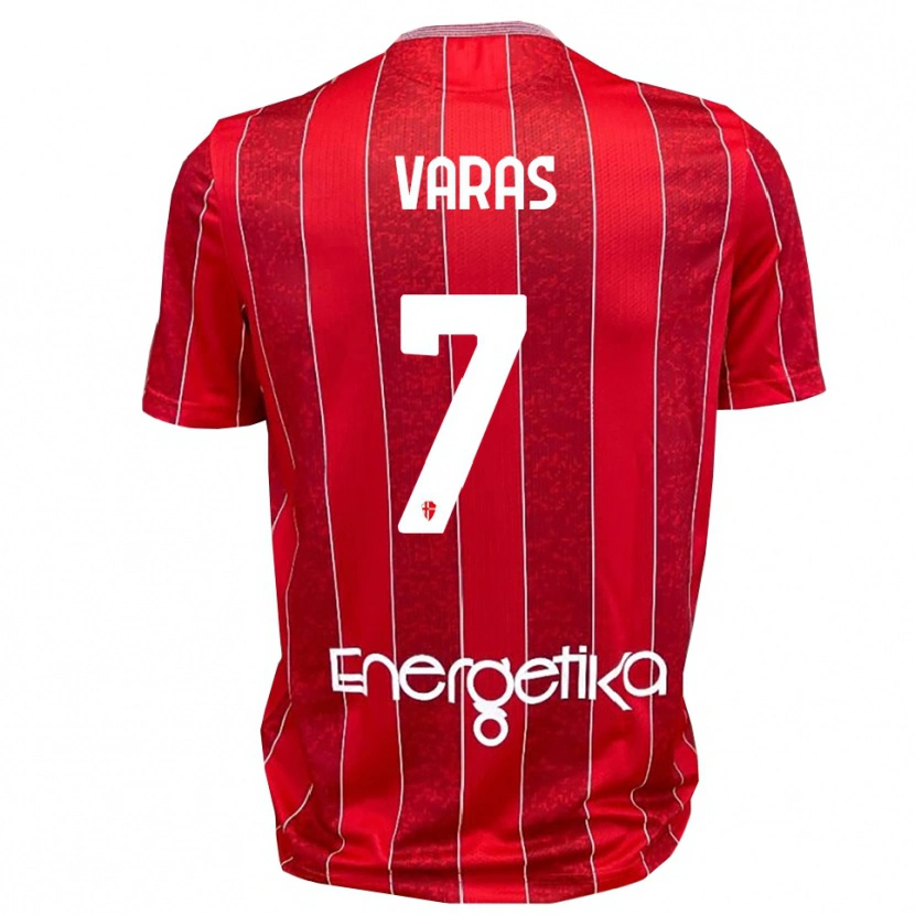 Danxen Mænd Kevin Varas #7 Rød Hvid Udebane Spillertrøjer 2025/26 Trøje T-Shirt