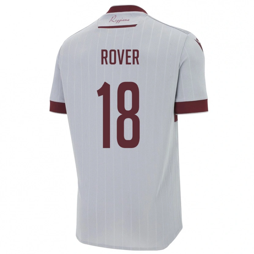 Danxen Mænd Matteo Rover #18 Burgunder Hvid Udebane Spillertrøjer 2025/26 Trøje T-Shirt