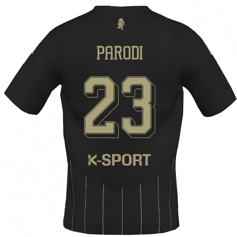 Danxen Mænd Luca Parodi #23 Grå Hvid Udebane Spillertrøjer 2025/26 Trøje T-Shirt