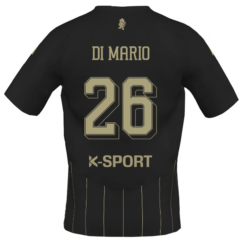 Danxen Mænd Stefano Di Mario #26 Grå Hvid Udebane Spillertrøjer 2025/26 Trøje T-Shirt