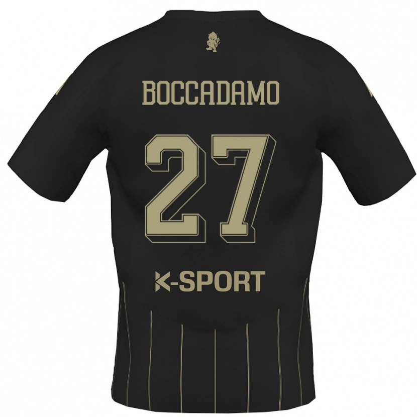 Danxen Mænd Antonio Boccadamo #27 Grå Hvid Udebane Spillertrøjer 2025/26 Trøje T-Shirt