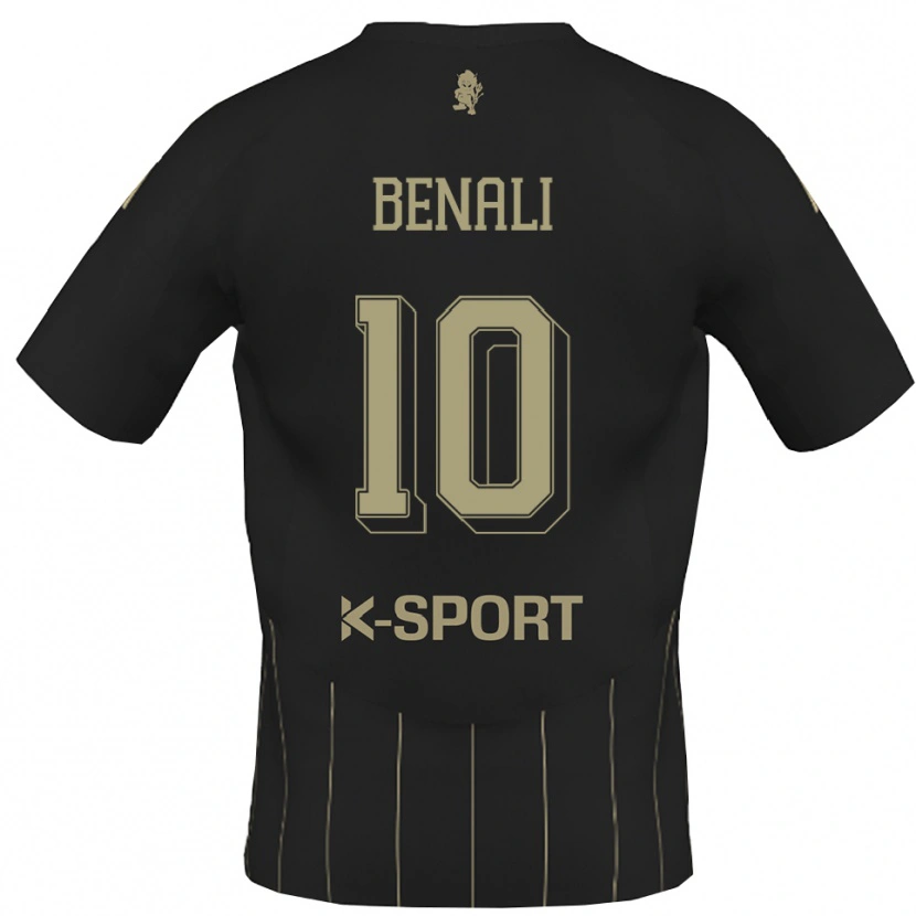 Danxen Mænd Ahmad Benali #10 Grå Hvid Udebane Spillertrøjer 2025/26 Trøje T-Shirt