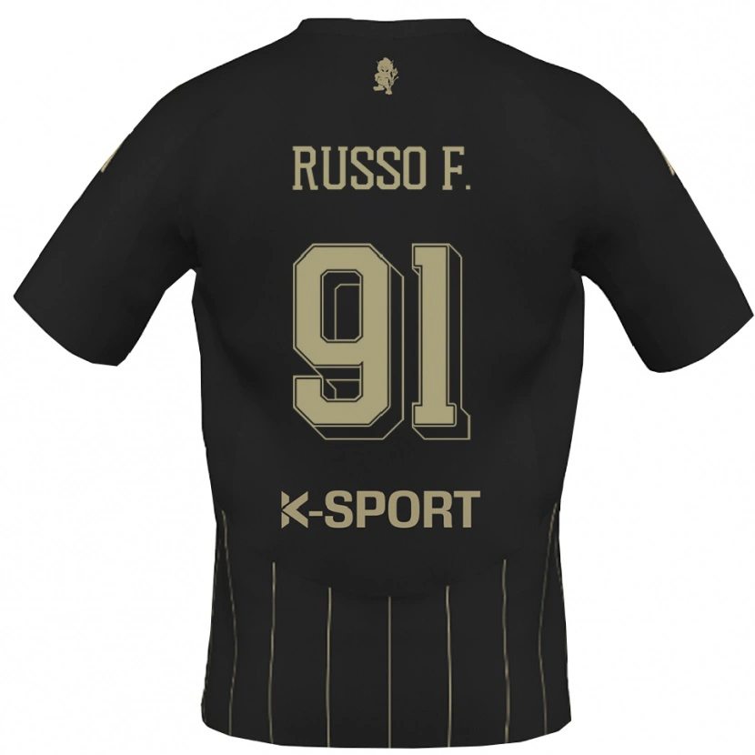 Danxen Mænd Flavio Russo #91 Grå Hvid Udebane Spillertrøjer 2025/26 Trøje T-Shirt
