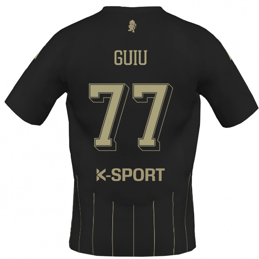 Danxen Mænd Bernat Guiu #77 Grå Hvid Udebane Spillertrøjer 2025/26 Trøje T-Shirt