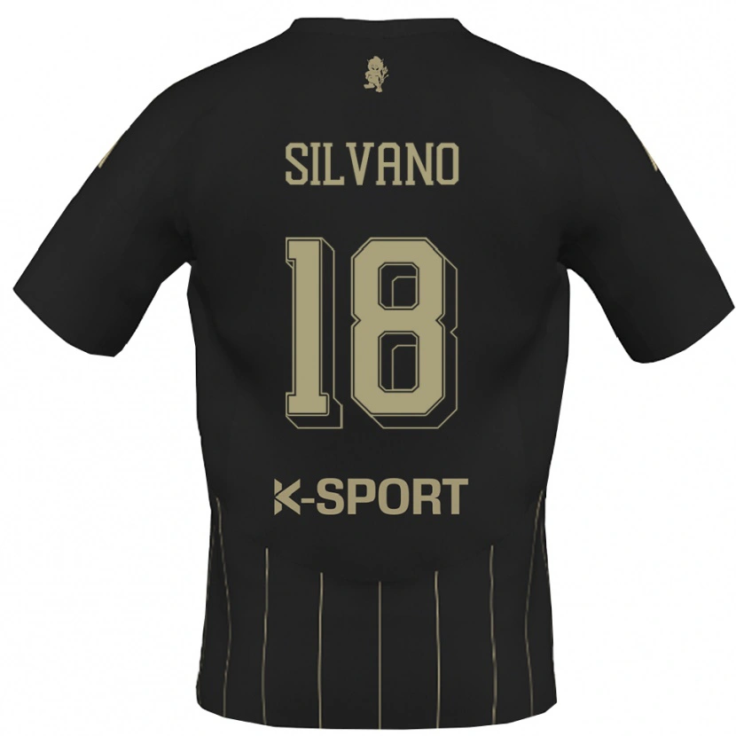 Danxen Mænd Matteo Silvano #18 Grå Hvid Udebane Spillertrøjer 2025/26 Trøje T-Shirt