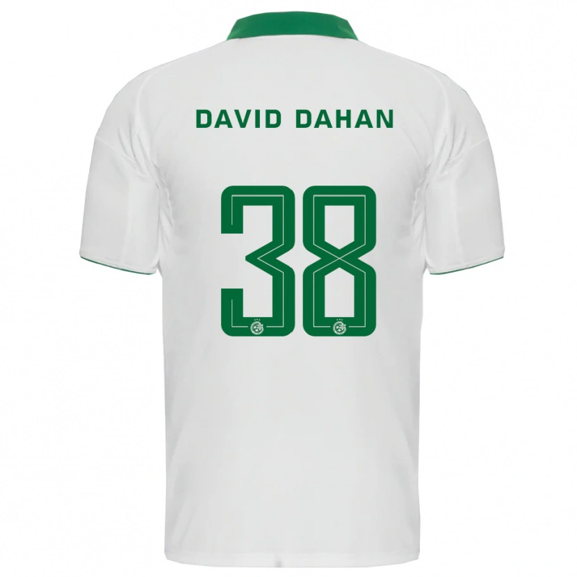 Danxen Mænd Omer Dahan #38 Hvid Grøn Udebane Spillertrøjer 2025/26 Trøje T-Shirt