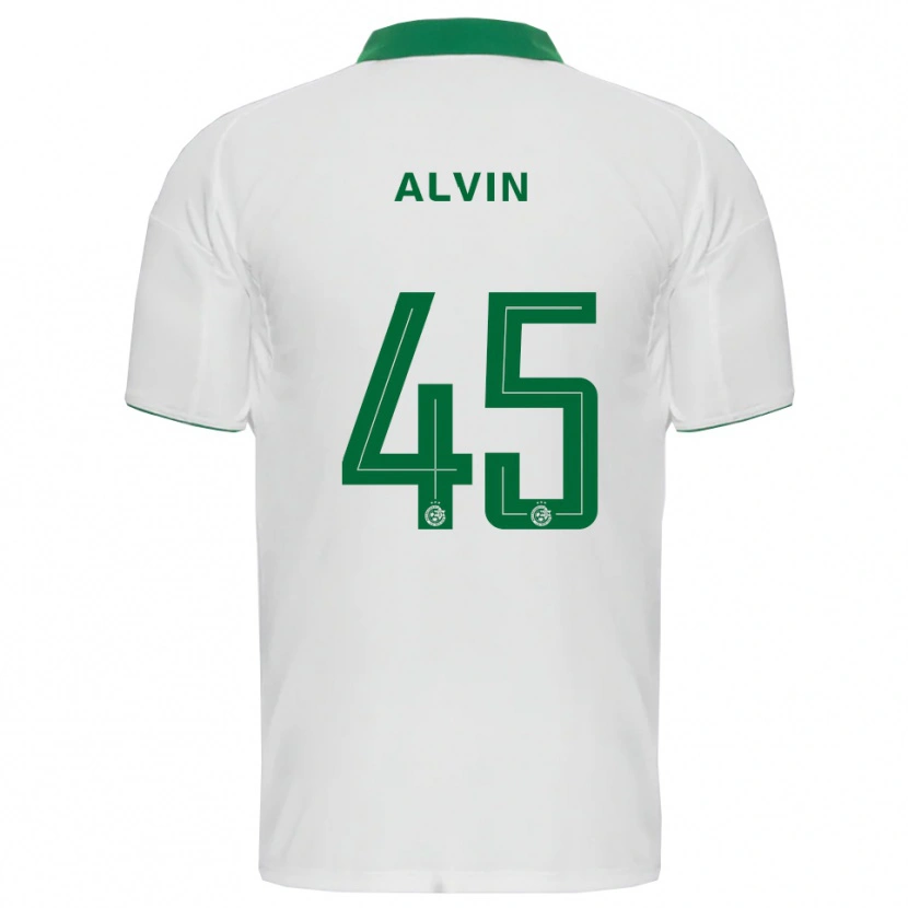 Danxen Mænd Glenn Alvin #45 Hvid Grøn Udebane Spillertrøjer 2025/26 Trøje T-Shirt