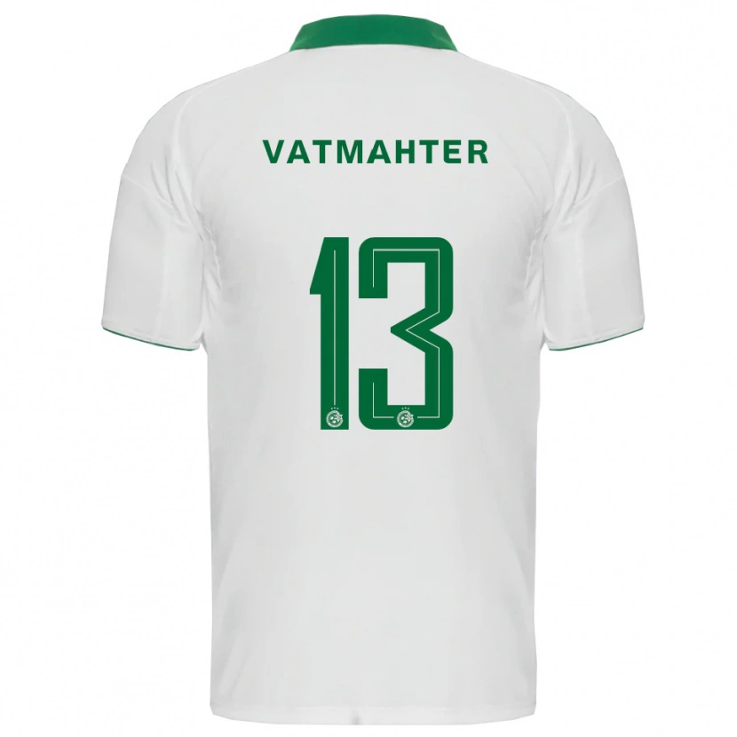 Danxen Mænd Liam Vatmahter #13 Hvid Grøn Udebane Spillertrøjer 2025/26 Trøje T-Shirt