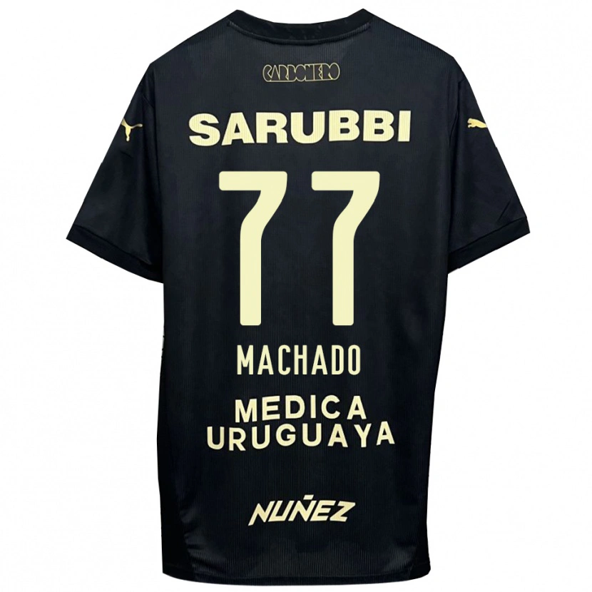 Danxen Mænd Alexander Machado #77 Sort Guld Udebane Spillertrøjer 2025/26 Trøje T-Shirt