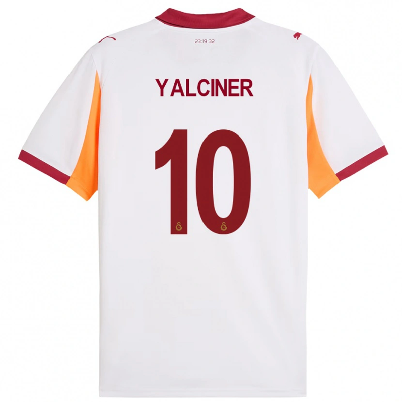 Danxen Mænd İsmigül Yalçıner #10 Hvid Rød Udebane Spillertrøjer 2025/26 Trøje T-Shirt