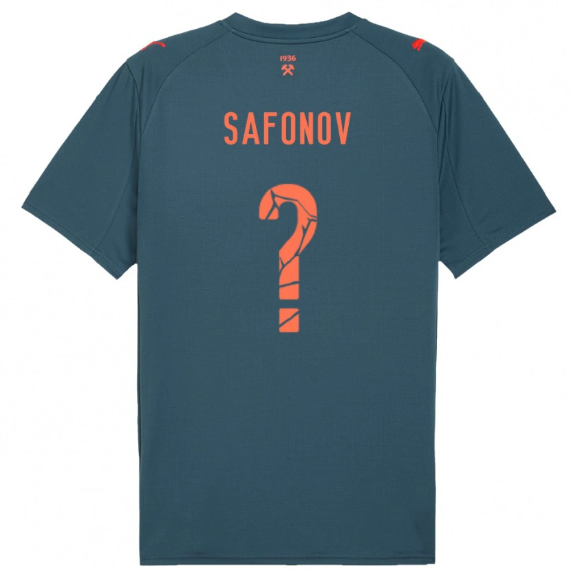 Danxen Mænd Arseniy Safonov #0 Mørkeblå Rød Udebane Spillertrøjer 2025/26 Trøje T-Shirt
