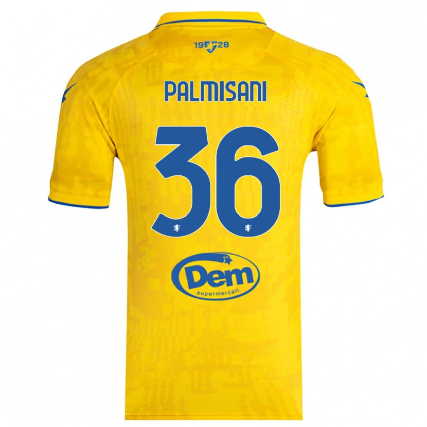 Danxen Kvinder Lorenzo Palmisani #36 Gul Blå Hjemmebane Spillertrøjer 2025/26 Trøje T-Shirt