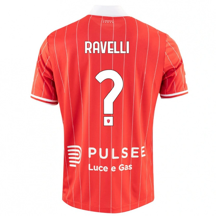 Danxen Kvinder Etienne Ravelli #0 Rød Hvid Hjemmebane Spillertrøjer 2025/26 Trøje T-Shirt