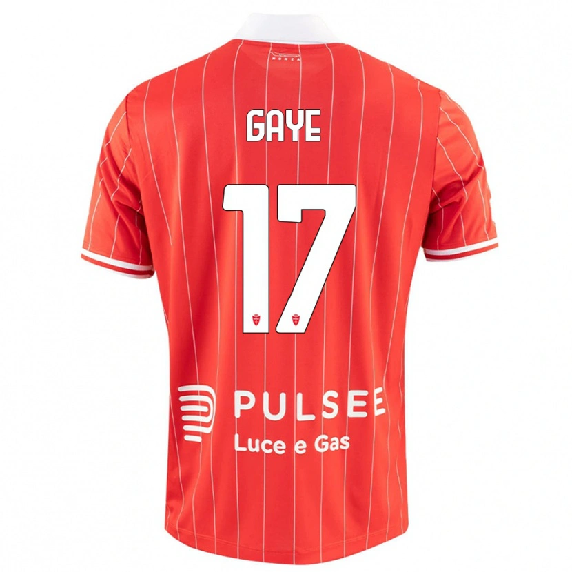 Danxen Kvinder Mamadou Gaye #17 Rød Hvid Hjemmebane Spillertrøjer 2025/26 Trøje T-Shirt