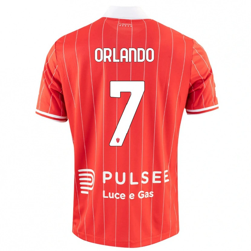 Danxen Kvinder Andrea Orlando #7 Rød Hvid Hjemmebane Spillertrøjer 2025/26 Trøje T-Shirt