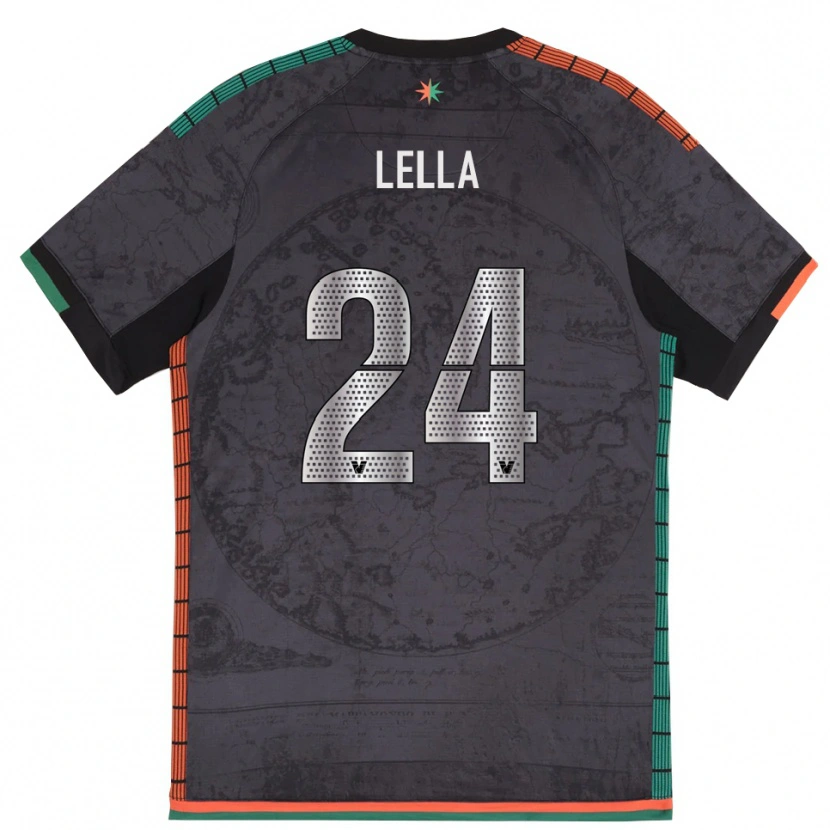 Danxen Kvinder Nunzio Lella #24 Mørkegrå Hjemmebane Spillertrøjer 2025/26 Trøje T-Shirt