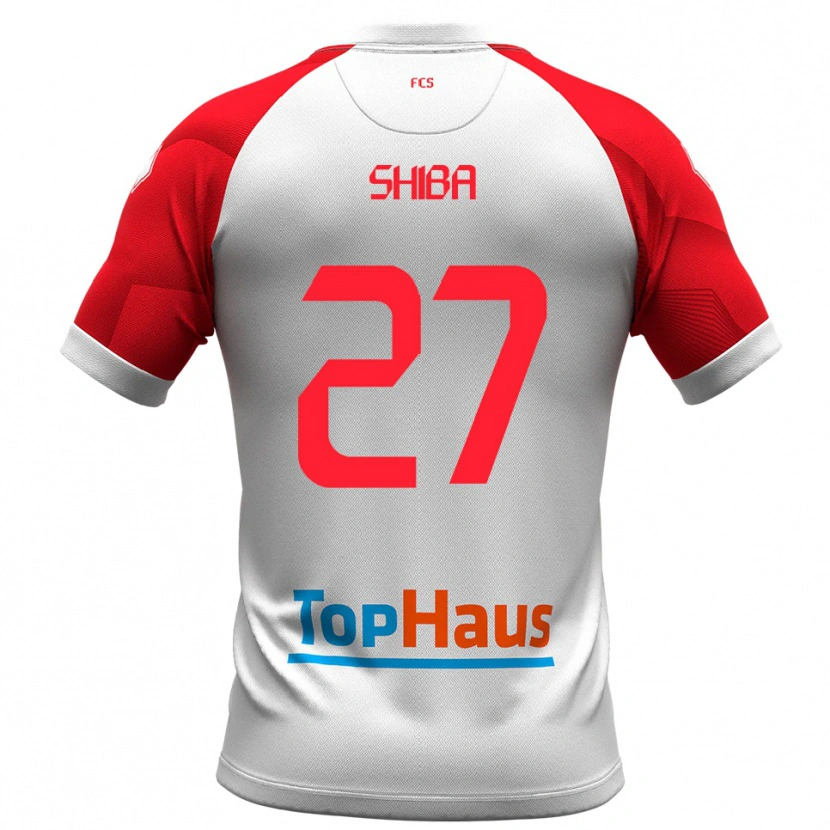 Danxen Kvinder Cristian Shiba #27 Hvid Rød Hjemmebane Spillertrøjer 2025/26 Trøje T-Shirt