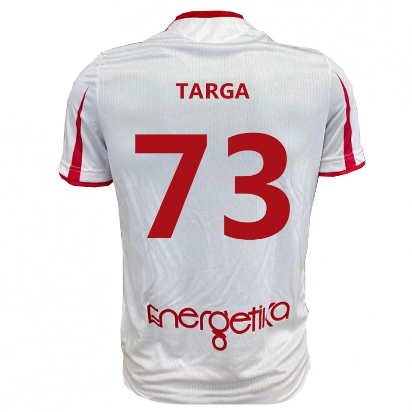 Danxen Kvinder Alberto Targa #73 Hvid Rød Hjemmebane Spillertrøjer 2025/26 Trøje T-Shirt