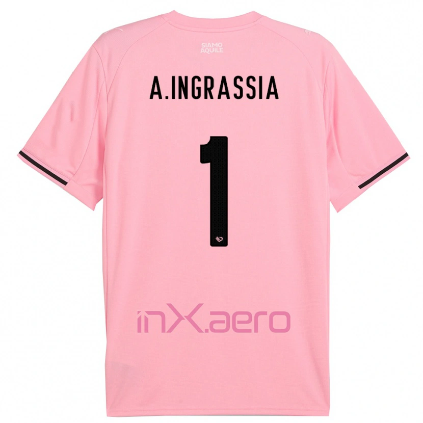 Danxen Kvinder Antonio Ingrassia #1 Pink Sort Hjemmebane Spillertrøjer 2025/26 Trøje T-Shirt