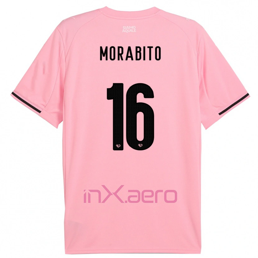 Danxen Kvinder Gioele Maria Morabito #16 Pink Sort Hjemmebane Spillertrøjer 2025/26 Trøje T-Shirt