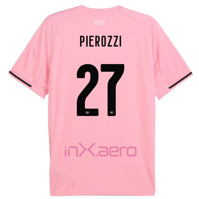 Danxen Kvinder Niccolò Pierozzi #27 Pink Sort Hjemmebane Spillertrøjer 2025/26 Trøje T-Shirt