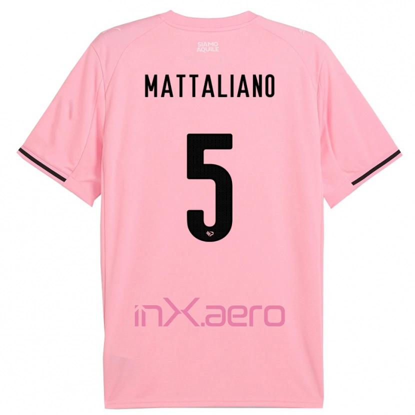 Danxen Kvinder Cristian Mattaliano #5 Pink Sort Hjemmebane Spillertrøjer 2025/26 Trøje T-Shirt