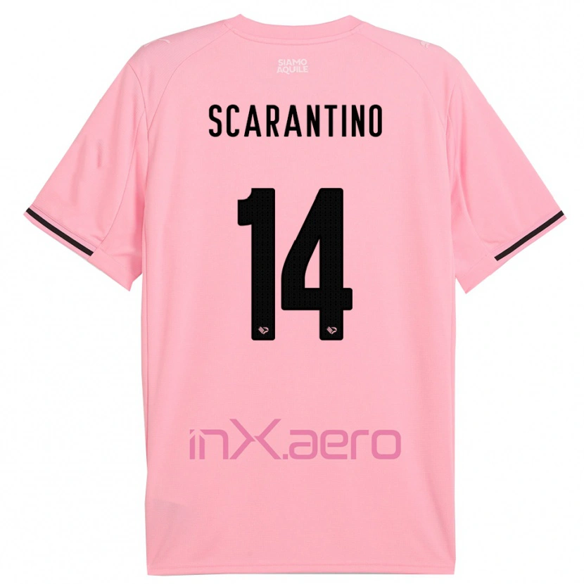 Danxen Kvinder Giorgio Scarantino #14 Pink Sort Hjemmebane Spillertrøjer 2025/26 Trøje T-Shirt