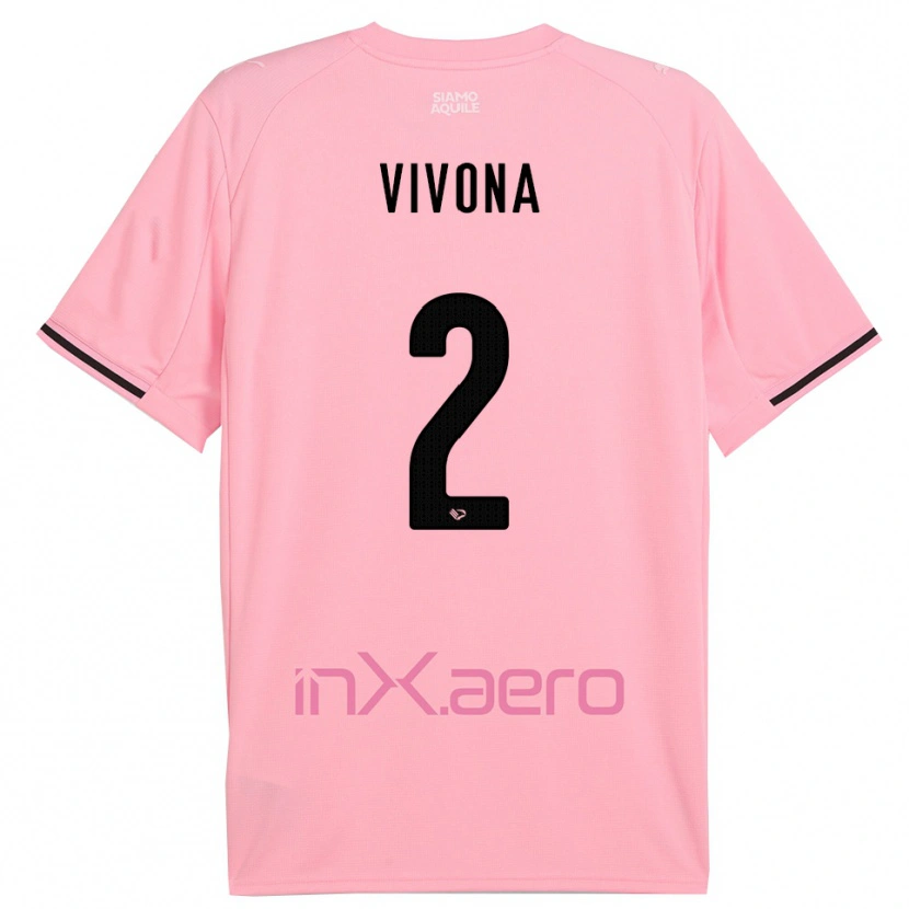 Danxen Kvinder Samuele Vivona #2 Pink Sort Hjemmebane Spillertrøjer 2025/26 Trøje T-Shirt