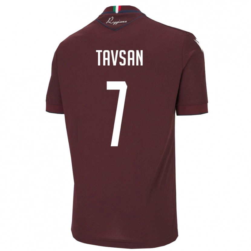 Danxen Kvinder Elayis Tavsan #7 Burgunder Hvid Hjemmebane Spillertrøjer 2025/26 Trøje T-Shirt