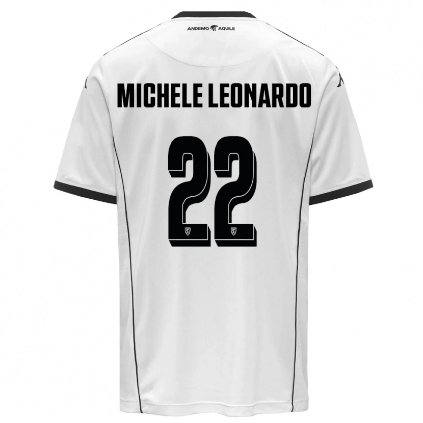 Danxen Kvinder Matteo Michele Leonardo #22 Hvid Sort Hjemmebane Spillertrøjer 2025/26 Trøje T-Shirt