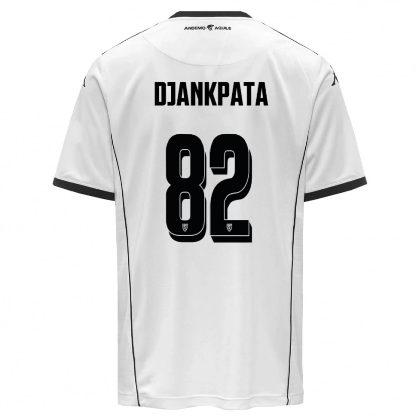 Danxen Kvinder Halid Djankpata #82 Hvid Sort Hjemmebane Spillertrøjer 2025/26 Trøje T-Shirt