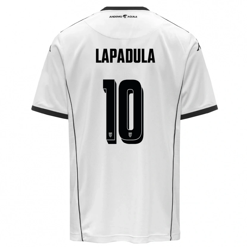 Danxen Kvinder Gianluca Lapadula #10 Hvid Sort Hjemmebane Spillertrøjer 2025/26 Trøje T-Shirt