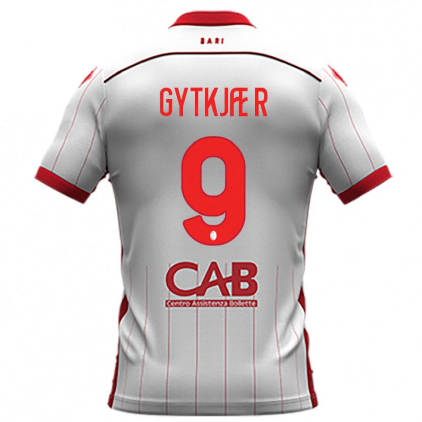 Danxen Kvinder Christian Gytkjær #9 Hvid Rød Hjemmebane Spillertrøjer 2025/26 Trøje T-Shirt