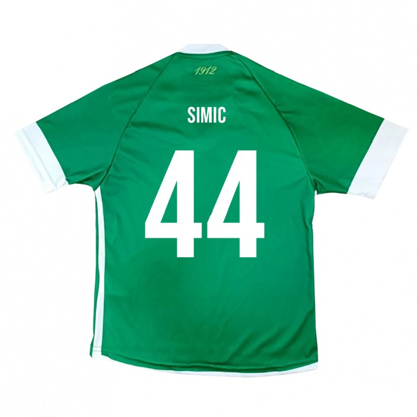 Danxen Kvinder Lorenco Simic #44 Grøn Hvid Hjemmebane Spillertrøjer 2025/26 Trøje T-Shirt