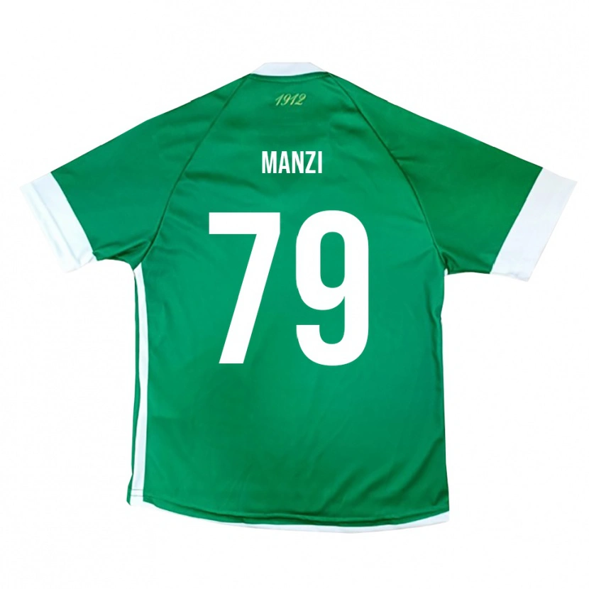 Danxen Kvinder Claudio Manzi #79 Grøn Hvid Hjemmebane Spillertrøjer 2025/26 Trøje T-Shirt