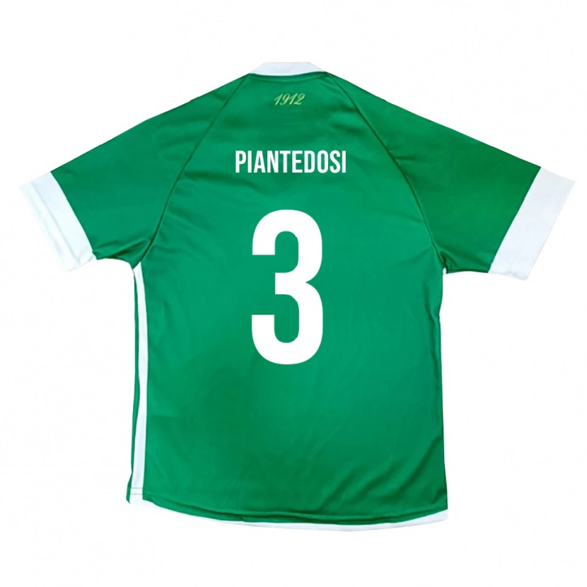 Danxen Kvinder Alessio Piantedosi #3 Grøn Hvid Hjemmebane Spillertrøjer 2025/26 Trøje T-Shirt