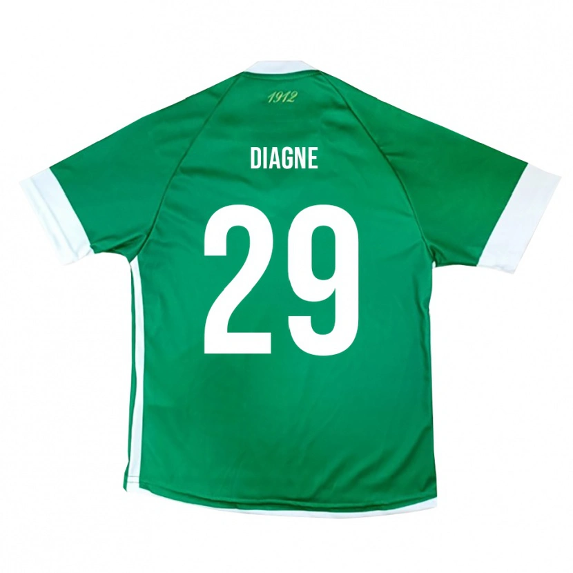 Danxen Kvinder Mamadou Diagne #29 Grøn Hvid Hjemmebane Spillertrøjer 2025/26 Trøje T-Shirt