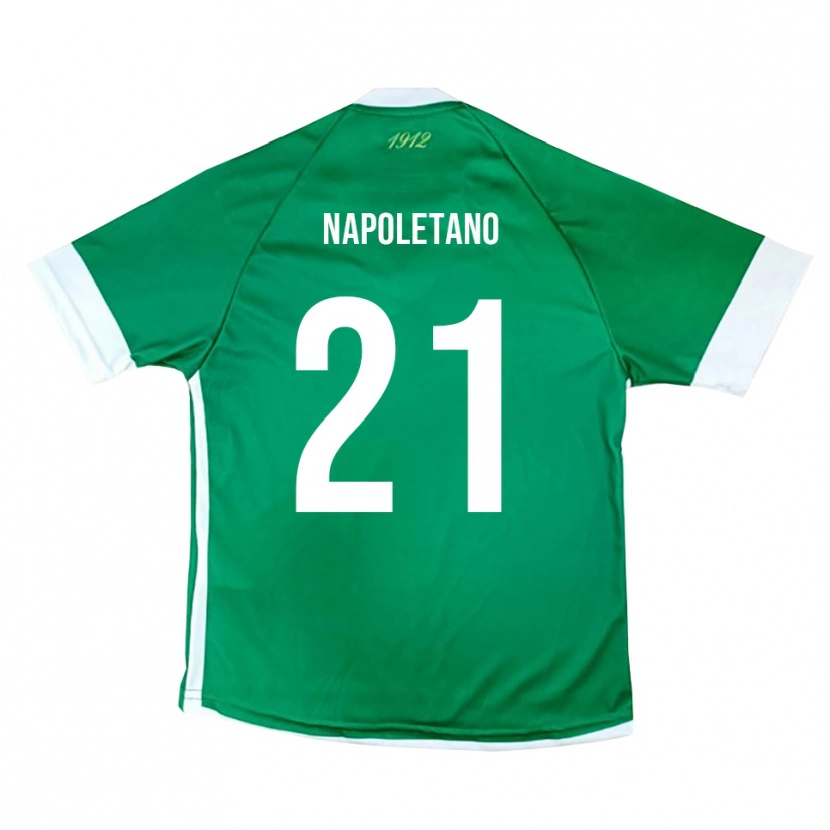 Danxen Kvinder Jordan Napoletano #21 Grøn Hvid Hjemmebane Spillertrøjer 2025/26 Trøje T-Shirt