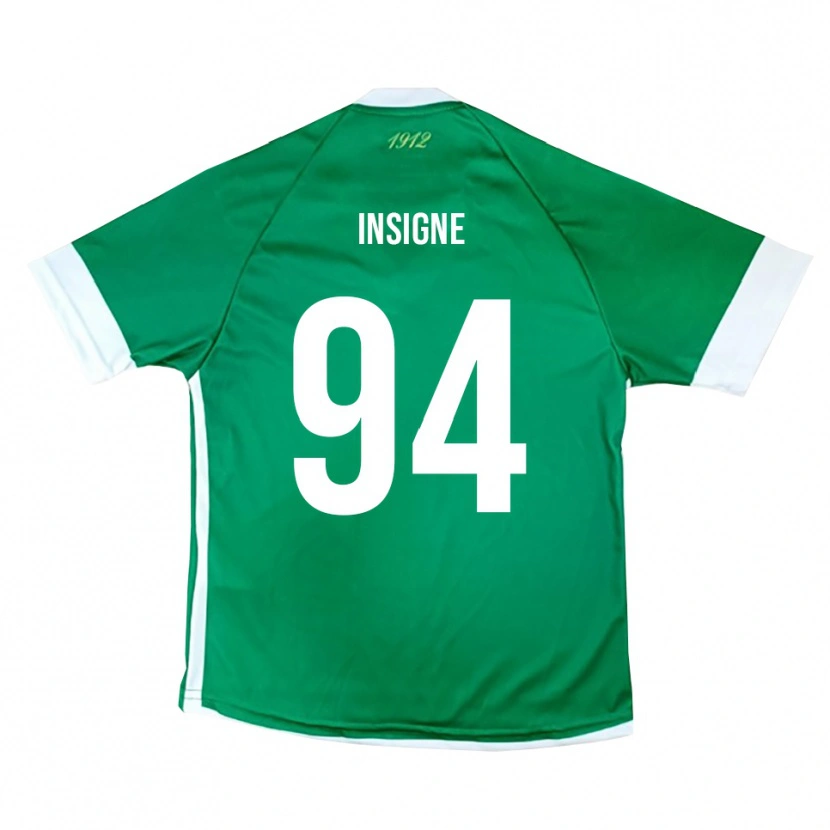 Danxen Kvinder Roberto Insigne #94 Grøn Hvid Hjemmebane Spillertrøjer 2025/26 Trøje T-Shirt