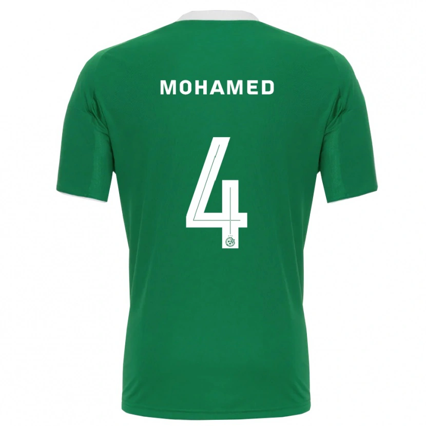Danxen Kvinder Ali Mohamed #4 Grøn Hvid Hjemmebane Spillertrøjer 2025/26 Trøje T-Shirt