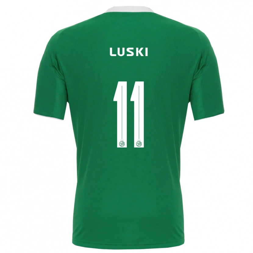 Danxen Kvinder Liam Luski #11 Grøn Hvid Hjemmebane Spillertrøjer 2025/26 Trøje T-Shirt
