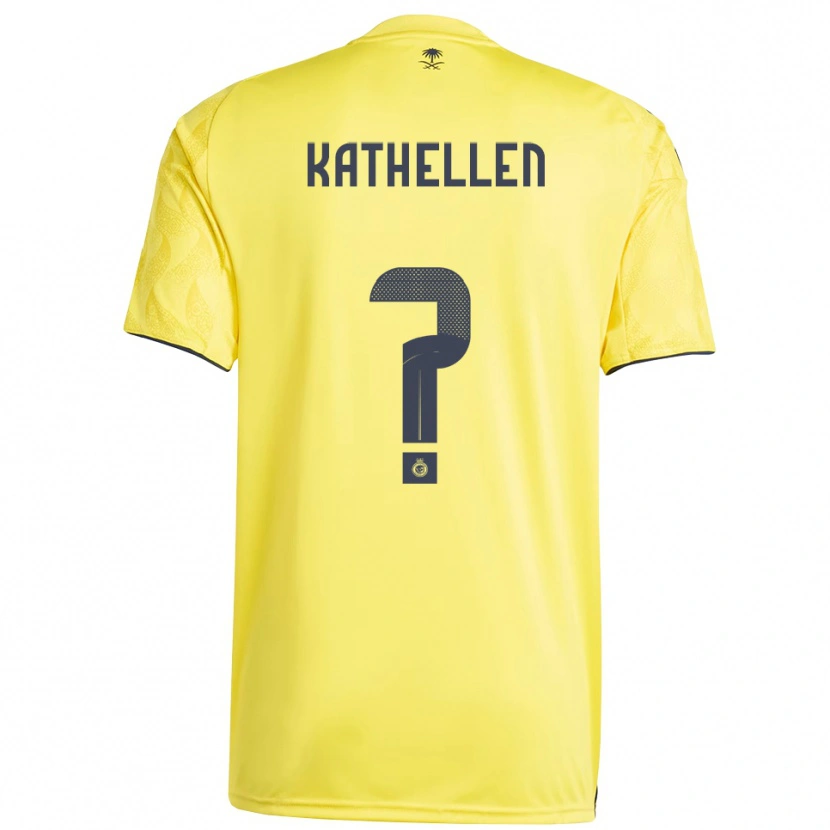 Danxen Kvinder Kathellen #0 Gul Sort Hjemmebane Spillertrøjer 2025/26 Trøje T-Shirt