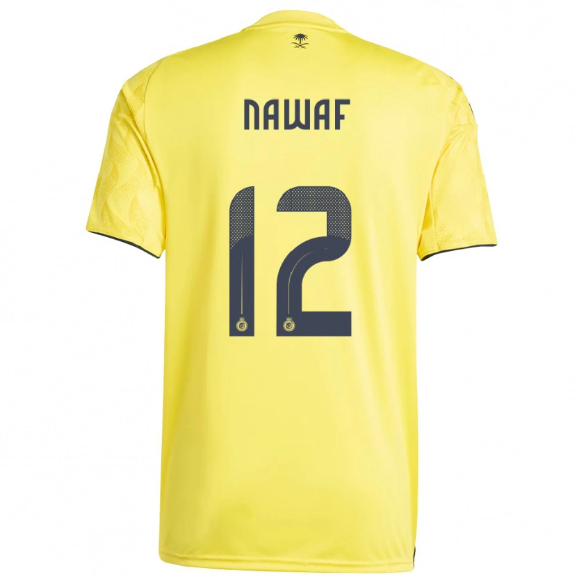 Danxen Kvinder Nawaf Al-Boushal #12 Gul Sort Hjemmebane Spillertrøjer 2025/26 Trøje T-Shirt