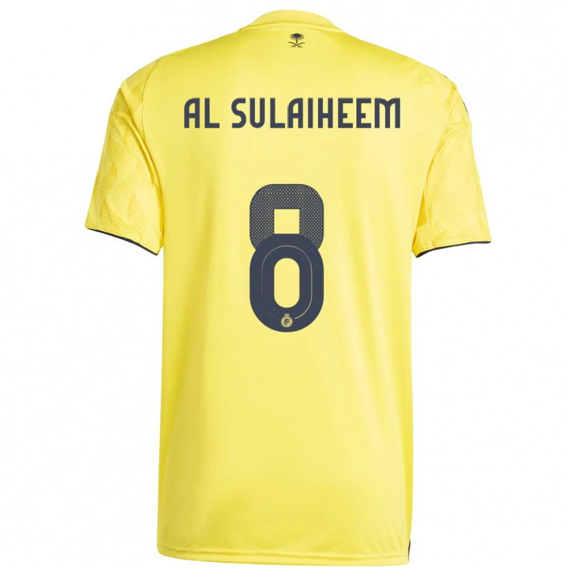 Danxen Kvinder Abdulmajeed Al-Sulayhim #8 Gul Sort Hjemmebane Spillertrøjer 2025/26 Trøje T-Shirt